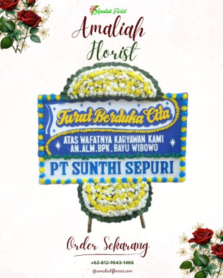 Papan Bunga Duka di Hantara